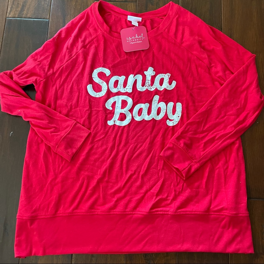 Isabel Santa Baby maternity top xl